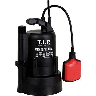 Submersible pump with red float and the inscription 'T.I.P. DIO 45/13 flex'.