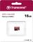 Transcend UHS-I microSD card in packaging, 16GB capacity, read speed up to 90MB/s, Class 10.