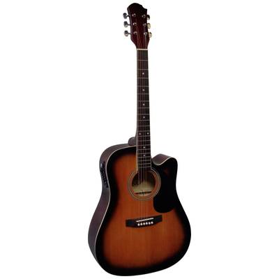 MSA Musikinstrumente CW 190 Semi-acoustic steel-string guitar 4/4 Sunburst 