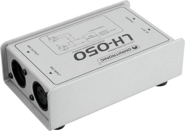 Omnitronic LH-050 Phantom power adapter