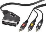 SCART / 3 Cinch adapter cable 2 m