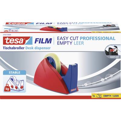 tesa Easy Cut® Professional 57422-00000-03 Desk tape dispenser tesa Easy Cut® Red, Blue  1 pc(s)