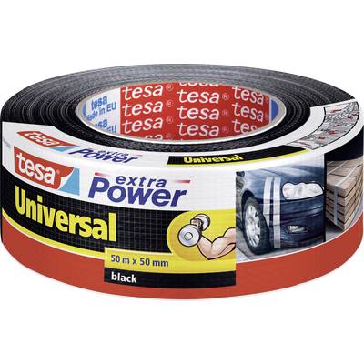 tesa UNIVERSAL 56389-00001-05 Cloth tape tesa® extra Power  Black (L x W) 50 m x 50 mm 1 pc(s)