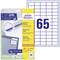 'Avery Zweckform Label Pack with ultragrip Technology. Label sheet contains 65 labels for printers, versatile and multi-purpose.'