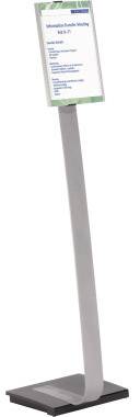 Durable 4812-23 Floor container Silver (L x W x H) 280 x 210 x 1180 mm A4-0