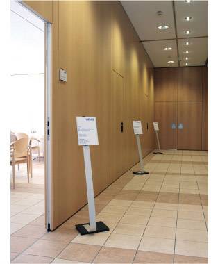 Durable 4812-23 Floor container Silver (L x W x H) 280 x 210 x 1180 mm A4-1