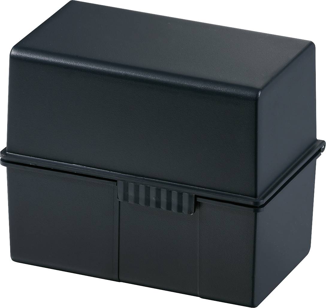 HAN Karteikasten 976-13 Card index box Black No. of cards (max.): 400 cards A6 landscape