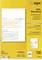 Yellow paper product packaging for 'SEPA-Überweisung', featuring a sample form. Indicates compatibility with inkjet and laser printers.
