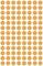 A structured pattern of beige dots in evenly spaced rows and columns on a white background.