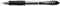 Black ballpoint pen with rubber grip and transparent barrel, side inscription 'PILOT G-2 07'.