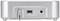 Back of a silver electronic device with USB port, power adapter socket, and antenna connection.