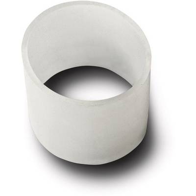 A white, cylindrical object with a shadow beneath it.