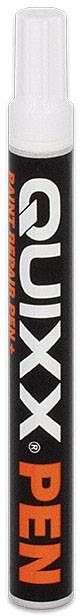 Quixx Repair Pen, black and white design, for small paint scratches on vehicles.