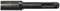 Black masonry drill bit with a cylindrical shank and a notch at the tip, suitable for concrete or brickwork.