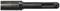 A long black metal drill bit with a slotted tip, suitable for use in a drill machine.