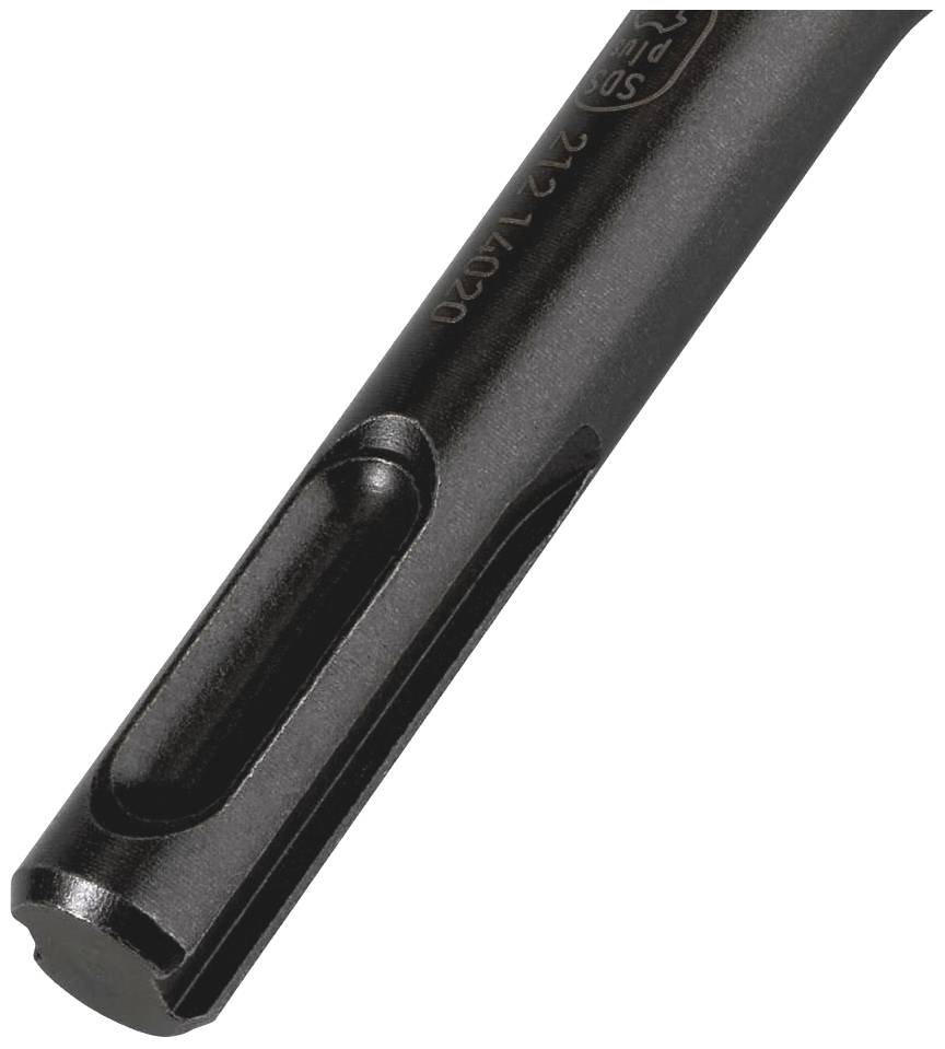 A black, cylindrical metal tool with longitudinal slots, possibly a drill or milling tool.