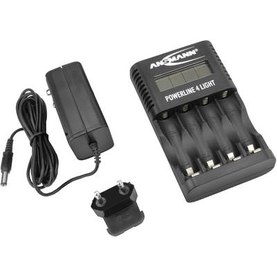 Ansmann Powerline 4 light Charger for cylindrical cells NiCd, NiMH AAA , AA-6