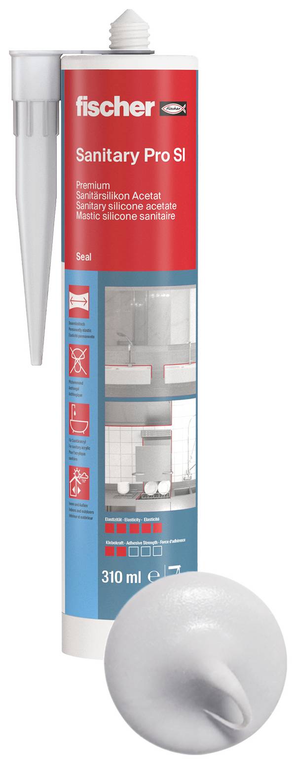 Fischer DSSA Bathroom silicone  Factory colour Silver-grey 058530 310 ml