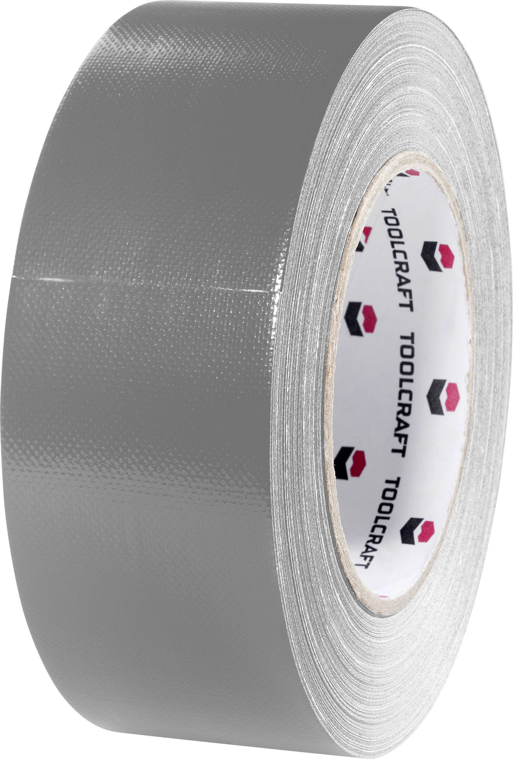 TOOLCRAFT 54B48L20AC 54B48L20AC Cloth tape Gaffer Grey (L x W) 20 m x 48 mm 1 pc(s)