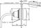 Technical drawing of a valve installation, showing dimensions for installation depth ≈ 70 mm, torque 1.2-2 Nm.