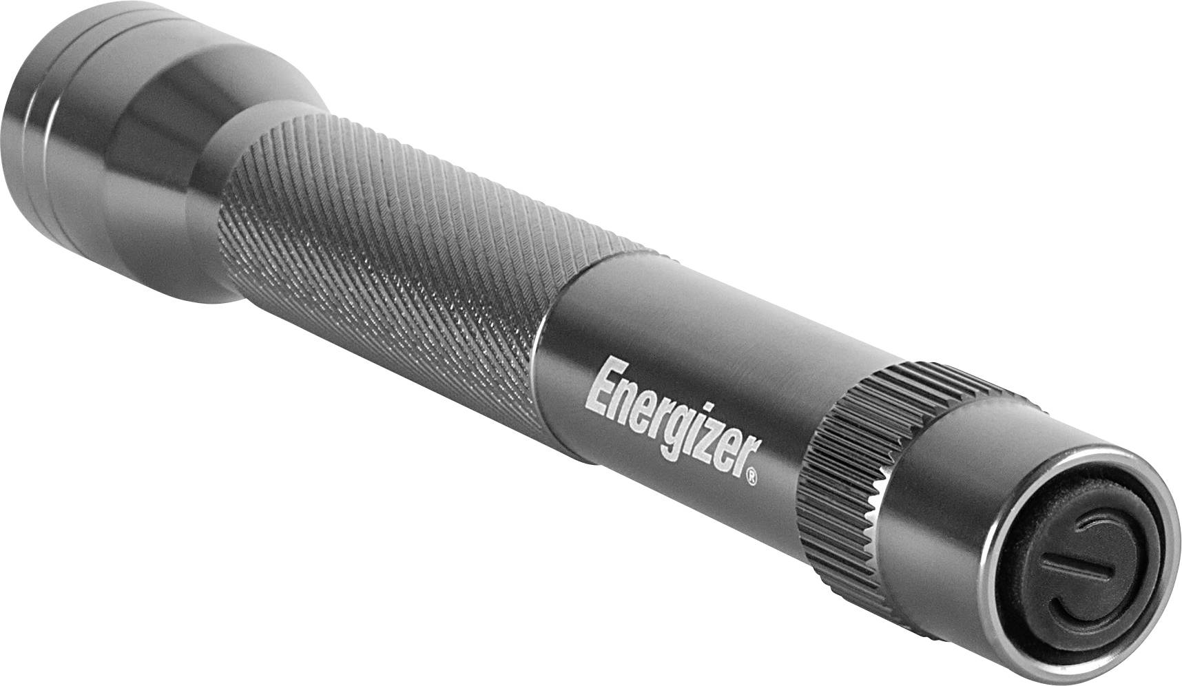 A slim, black torch with a ribbed handle and 'Energizer' printed on the side.