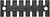 Black cable grommet with multiple slots and two mounting holes, suitable for bundling and organising cables.