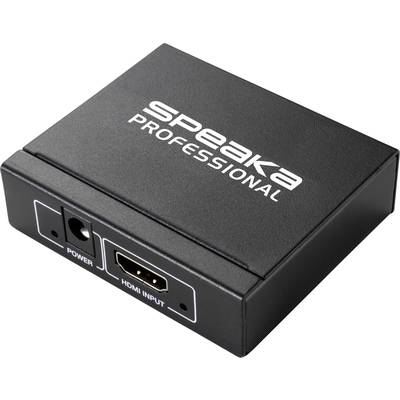 SpeaKa Professional  2 ports HDMI splitter 3D playback mode 1920 x 1080 p Black 