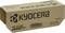 A brown cardboard package with the label 'Kyocera TK-3100 Toner Kit Black' is lying on its side.
