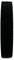 A black glossy Velcro tape roll, vertical view.