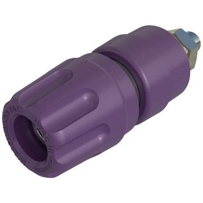 'Lilac suction lance with ribbed grip and metal coupling, used for pressure washers.'