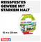 'Tear-resistant fabric with strong adhesion.' Tesa extra Power Eco Repair Tape, 10 m x 38 mm, for repairs on bicycles and pipes.