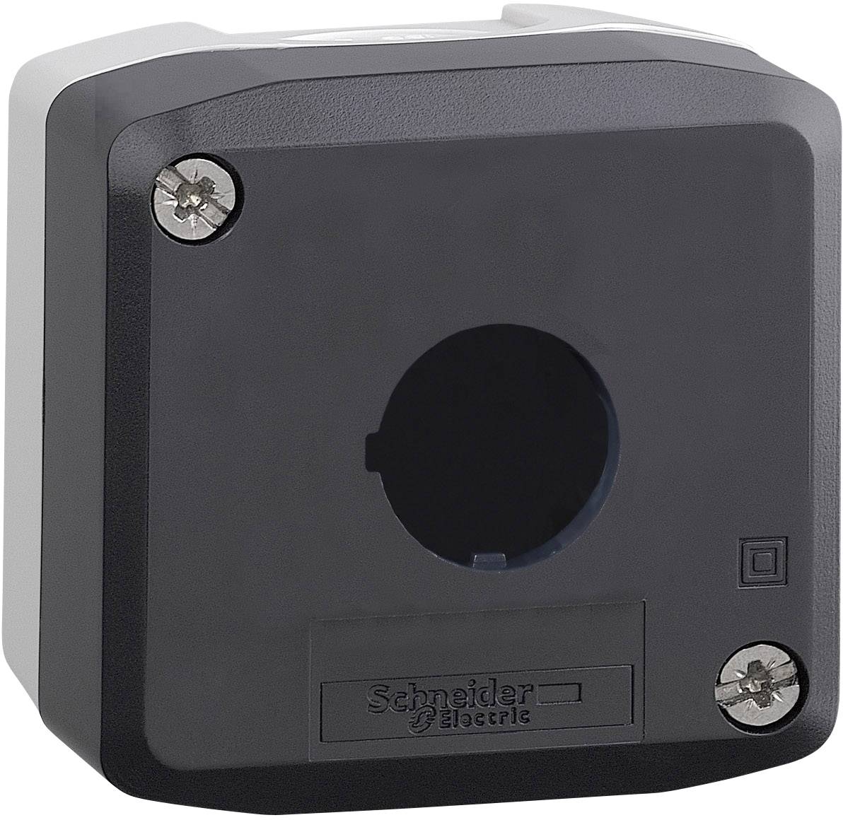 Schneider Electric XALD01 Enclosure 1 installation slots (W x H x D) 68 x 68 x 53 mm Blank Dark grey, Light grey 1 pc(s)