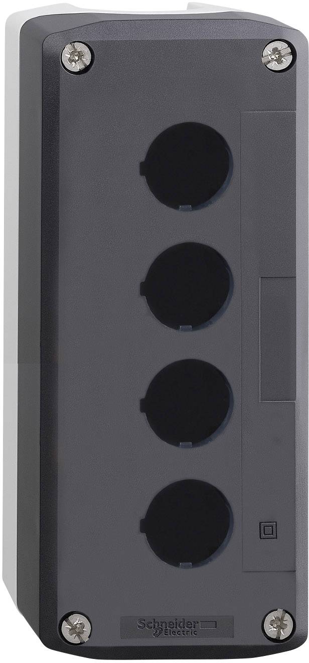 Schneider Electric XALD04 Enclosure 4 installation slots (W x H x D) 166 x 68 x 53 mm Blank Dark grey, Light grey 1 pc(s)