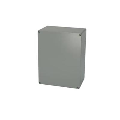 Rectangular grey box with four visible screws at the corners.