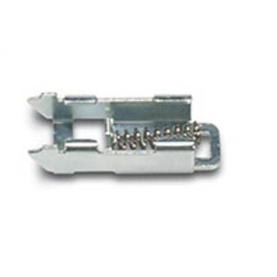Metal spring clip with a spring mechanism, used for securely fastening packaging or bags.