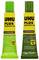 Two tubes of UHU Plus Endfest 300, two-component epoxy adhesive. One green tube, one yellow tube. Suitable for extremely durable bonds.