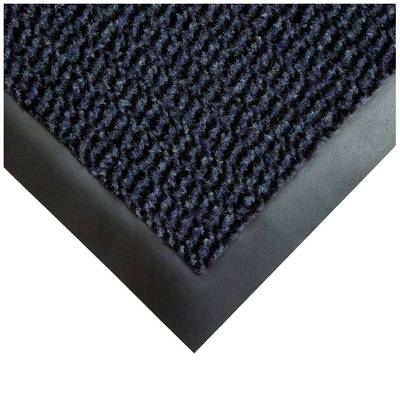 COBA Europe VP010207C Dirt trap mat Vyna-Plush black/blue  (Material sold by the metre) 1 m