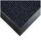 Dark blue, textured doormat in the corner of a room with a black rubber border. Perfect for entrance areas.