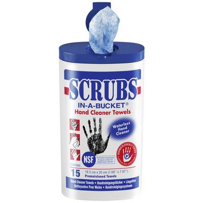 Scrubs In-a-Bucket 42215 Hand wipes  15 pc(s)