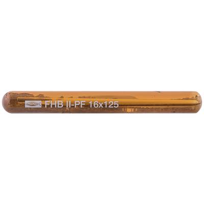 Amber cylindrical fuse labeled 'FHB II-PF 16x125'<br>