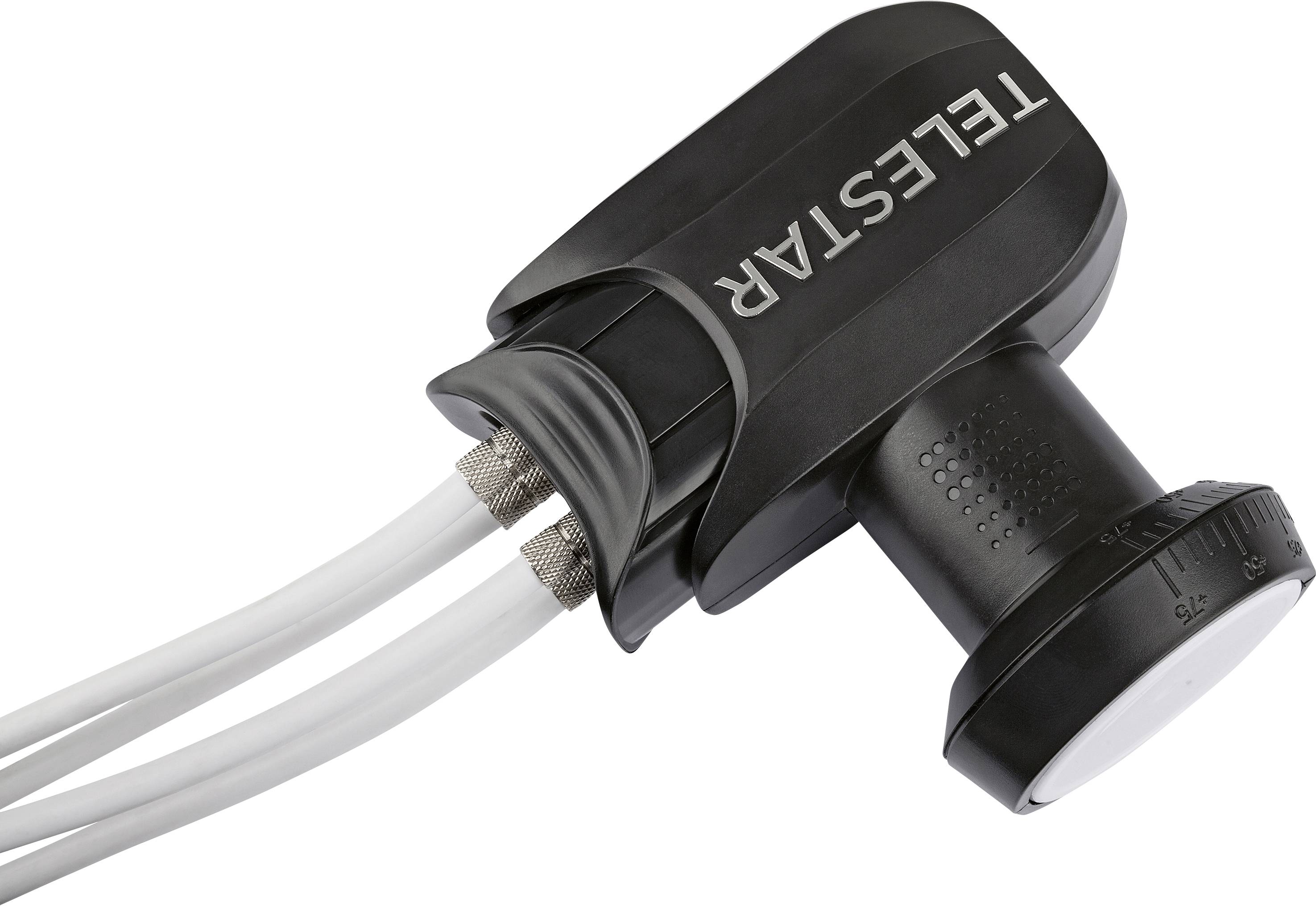 Telestar SkyQuad HC Quad LNB No. of participants: 4 LNB feed size: 40 mm weatherproof, with switch Black, Light grey-2