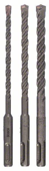 Bosch Accessories 1617000117 Carbide metal Hammer drill bit set 3-piece 6 mm, 8 mm, 10 mm SDS-Plus 1 Set