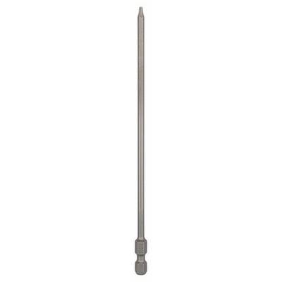 A long, metallic bit extension with a hexagonal base, suitable for tools or screwdrivers.