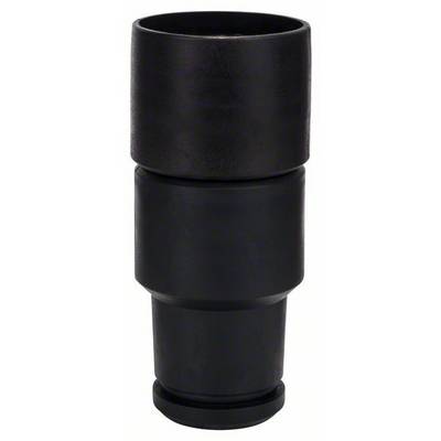 Black, cylindrical component, likely an adapter or cap, consisting of multiple sections, typical for industrial applications.
