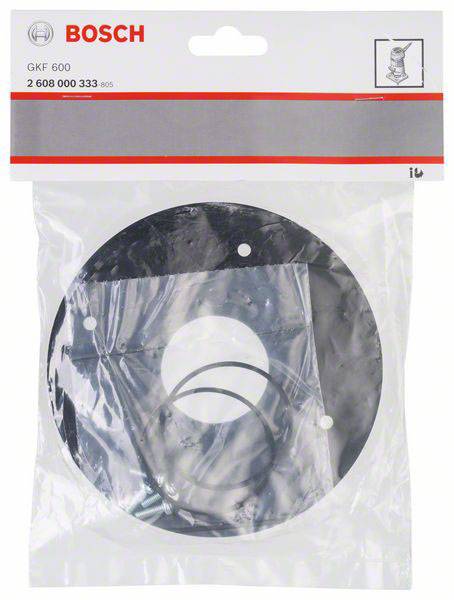 A Bosch packaging containing fastening elements for the GKF 600 model, article number 2 608 000 333.