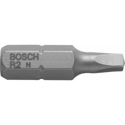 Bosch screwdriver bit with flat blade, Model R2 H, made of silver-coloured metal for craft applications.