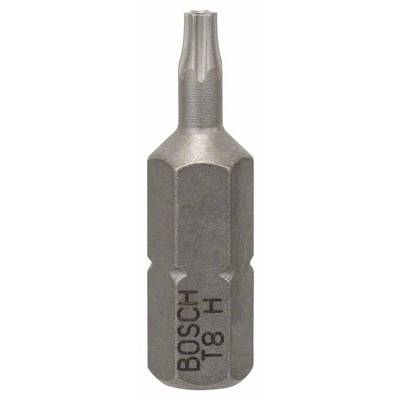 A Bosch Torx screwdriver bit marked 'T8 H'. Suitable for Torx screws with a T8 head profile.