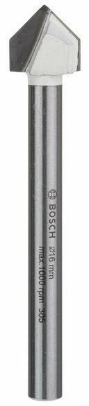 Bosch Accessories 2608587168 Tile and glass drill bit 16 mm Total length 90 mm Cylinder shank 1 pc(s)