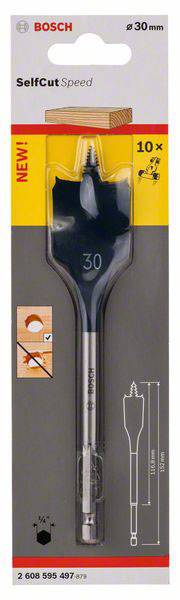 Bosch Accessories 2608595497 Wood fraise 30 mm Total length 152 mm 1/4" (6.3 mm) 1 pc(s)-1