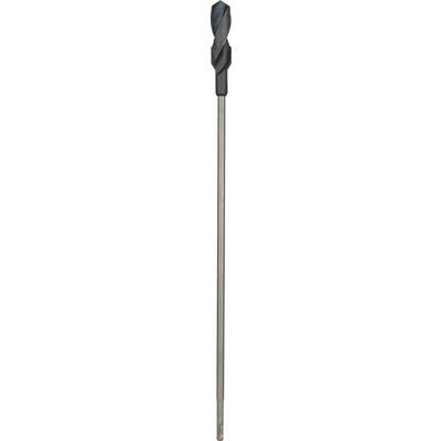 Metal drill with a spiral-tipped point, suitable for drilling into hard materials.